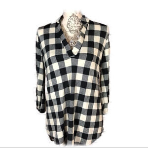 Black & White‎ Plaid Shirt, M